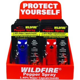 Wildfire Display 12 1/2oz Leatherette Mixed (4 Black, 4 Blue, 4 Red)