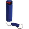 Pepper Shot 1.2% MC 1/2 oz pepper spray hard case belt clip and quick release keychain blue