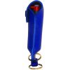 Pepper Shot 1.2% MC 1/2 oz pepper spray leatherette holster and quick release keychain blue