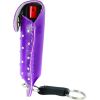 Wildfire 1.4% MC 1/2 oz with rhinestone leatherette holster purple and quick release keychain