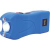 Rechargeable Runt 80,000,000 volt stun gun with flashlight and wrist strap disable pin Blue