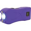 Rechargeable Runt 80,000,000 volt stun gun with flashlight and wrist strap disable pin Purple