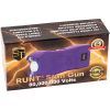 Rechargeable Runt 80,000,000 volt stun gun with flashlight and wrist strap disable pin Purple