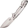 Assisted Open Folding Pocket Knife, Silver Handle w/ Black Accents