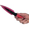 2 Piece Throwing Knife Red Color BioHazard