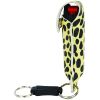 Wildfire 1.4% MC 1/2 oz pepper spray fashion leatherette holster and quick release keychain cheetah black/yellow