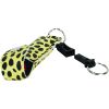 Wildfire 1.4% MC 1/2 oz pepper spray fashion leatherette holster and quick release keychain cheetah black/yellow